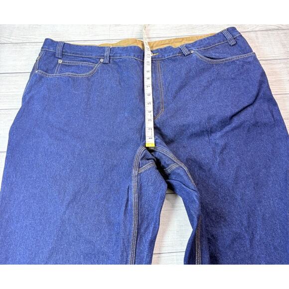 Duluth Trading Men’s Ballroom Relaxed Fit Jeans Dark Denim Size 48x32 - Picture 4 of 7